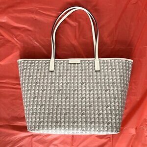 Tory Burch Ivory Ever-Ready Zip Tote